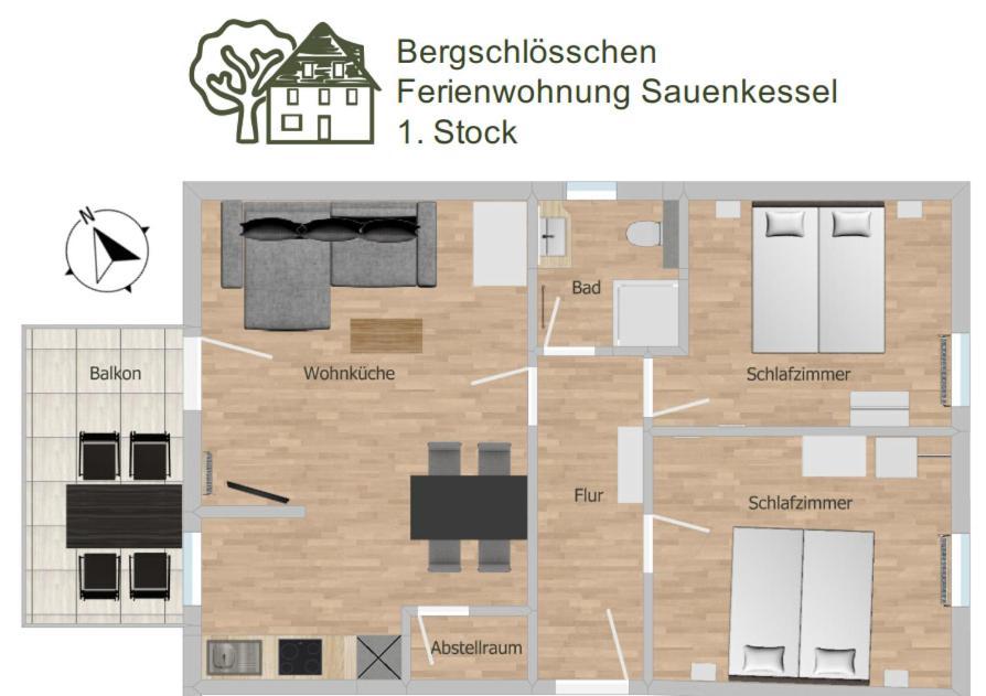 Bergschloesschen Edersee Waldeck  Eksteriør bilde